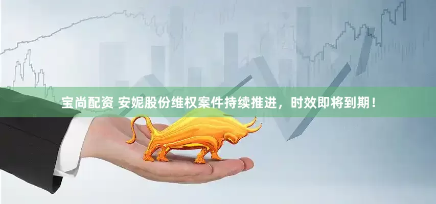 宝尚配资 安妮股份维权案件持续推进，时效即将到期！